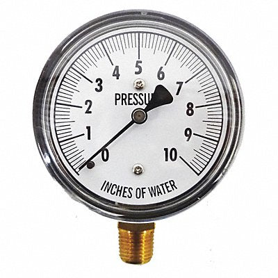 KODIAK KC2510H2O Low Pressure Gauge Bottom 10 H2O
