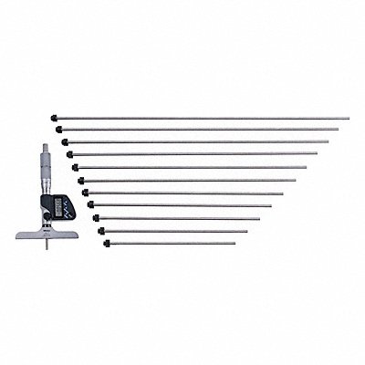 MITUTOYO 329-351-30 CAL Calibrated Digital Depth Micrometers