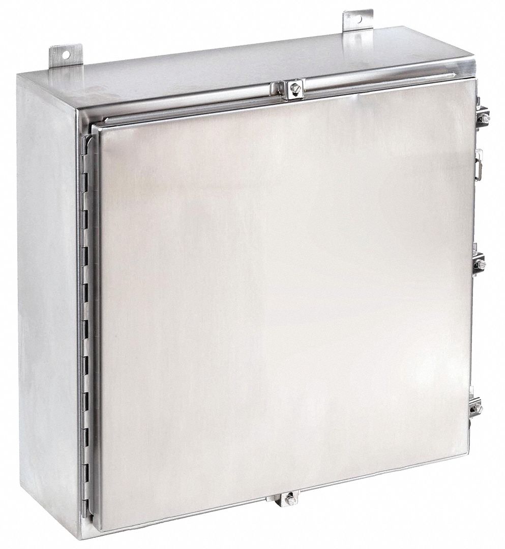 HOFFMAN A24H2408SS6LP Enclosure Metallic 24In.H x 24In.W x 8In.D
