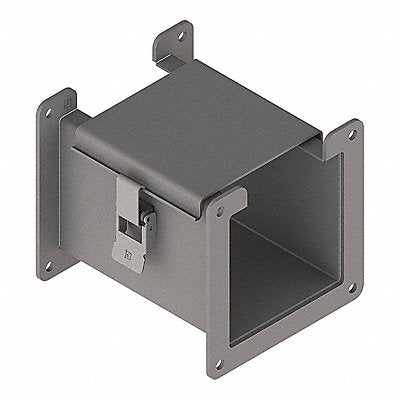 HOFFMAN F44L06 Lay-In Wireway 0.5 ft 4inWx4inH Steel