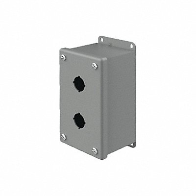 HOFFMAN E2PBG Push Button Enclosure 22mm 2Holes Steel