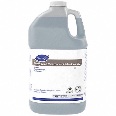 DIVERSEY 957273280 Dishwash RinseAdditive Jug 1 gal Liq PK4
