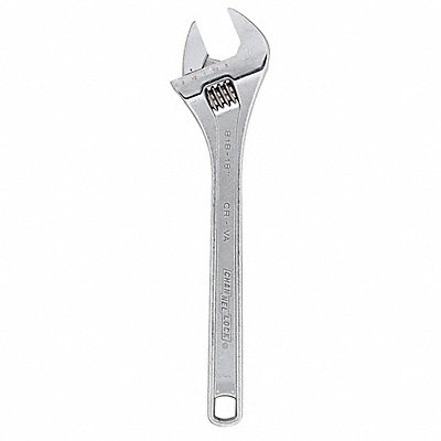 CHANNELLOCK 818 Adjustable Wrench Steel Chrome Vanadium 18