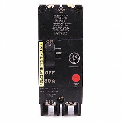 GE TEYF230 Circuit Breaker 30A 2P TEY 277/480VAC