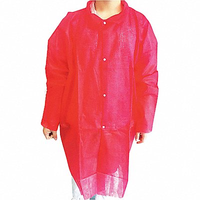 CONDOR 32KF82 H8182 Laboratory Coat 3XL Red PP PK30