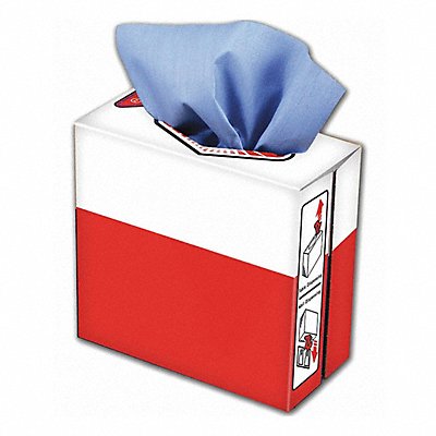 GRAINGER 32KL18 Dry Wipe 9 x 16-1/2 Blue PK5