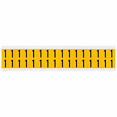 BRADY 15201 Number Label 1 3/4in.Hx9/16in.W Vinyl