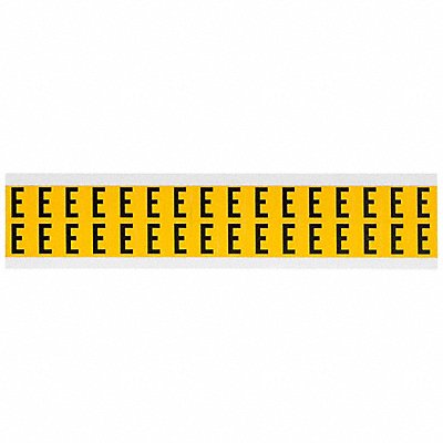 BRADY 1520E Letter Label E 3/4in.Hx9/16in.W Vinyl