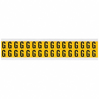 BRADY 1520G Letter Label G 3/4in.Hx9/16in.W Vinyl