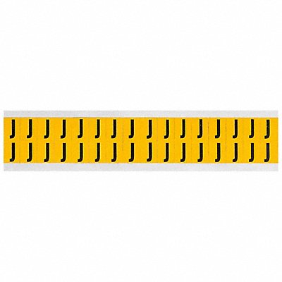 BRADY 1520J Letter Label J 3/4in.Hx9/16in.W Vinyl