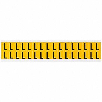 BRADY 1520L Letter Label L 3/4in.Hx9/16in.W Vinyl