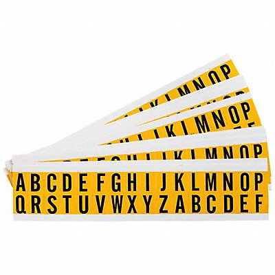 BRADY 1520LTRKIT Letter Label A Thru Z 3/4in.H PK25