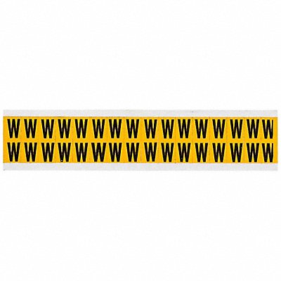 BRADY 1520W Letter Label W 3/4in.Hx9/16in.W Vinyl