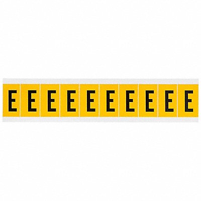 BRADY 1530E Letter Label E 1-1/2in.Hx7/8in.W