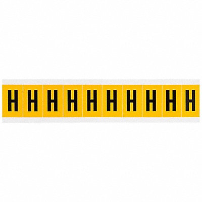 BRADY 1530H Letter Label H 1-1/2in.Hx7/8in.W