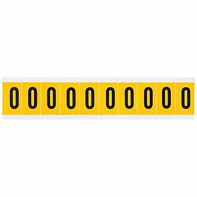 BRADY 1530O Letter Label O 1-1/2in.Hx7/8in.W