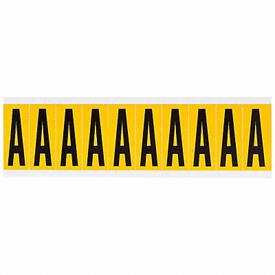 BRADY 1534A Letter Label A 2-1/4in.Hx7/8in.W Vinyl