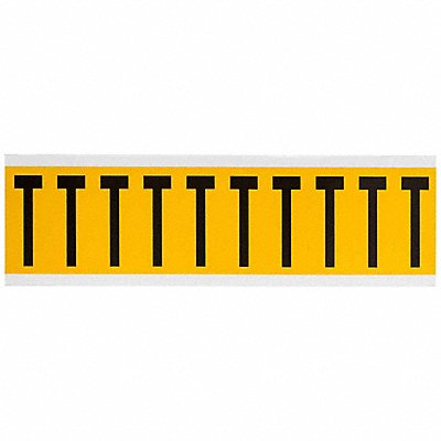 BRADY 1534T Letter Label T 2-1/4in.Hx7/8in.W Vinyl