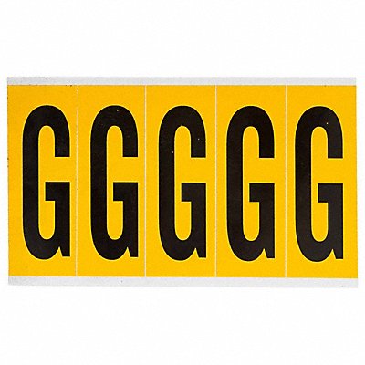 BRADY 1560G Letter Label G 5inHx1-3/4inW No Cards 1