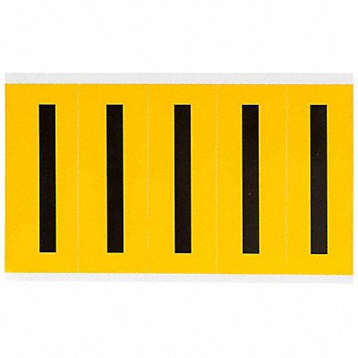 BRADY 1560I Letter Label I 5in.Hx1-3/4in.W Vinyl