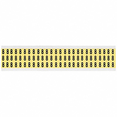 BRADY 34108 Number Label 8 1/2in.Hx11/32in.W Vinyl