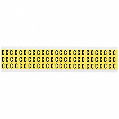 BRADY 3410C Letter Label C 1/2in.Hx11/32in.W Vinyl