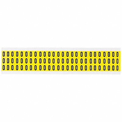 BRADY 3410O Letter Label O 1/2in.Hx11/32in.W Vinyl