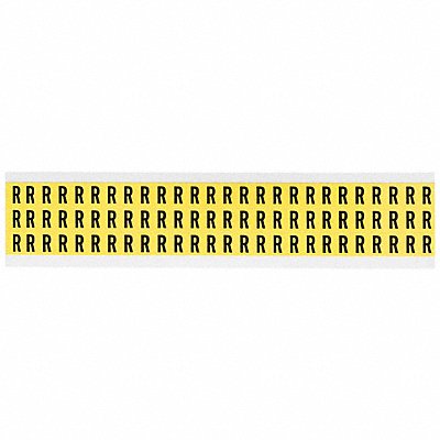 BRADY 3410R Letter Label R 1/2in.Hx11/32in.W Vinyl