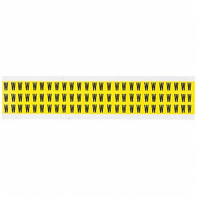 BRADY 3410W Letter Label W 1/2in.Hx11/32in.W Vinyl