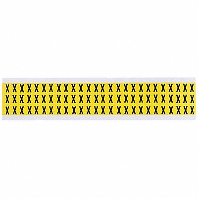 BRADY 3410X Letter Label X 1/2in.Hx11/32in.W Vinyl