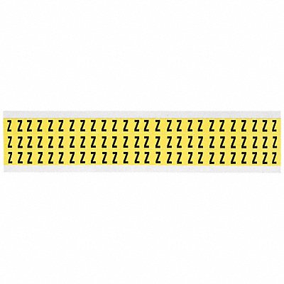 BRADY 3410Z Letter Label Z 1/2in.Hx11/32in.W Vinyl