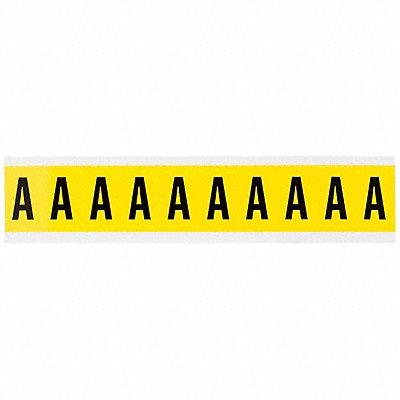 BRADY 3430A Letter Label A 1-1/2in.Hx7/8in.W Vinyl