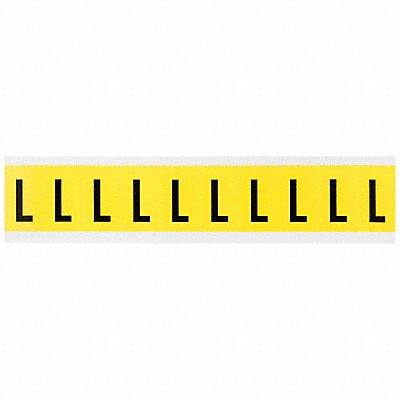 BRADY 3430L Letter Label L 1-1/2in.Hx7/8in.W