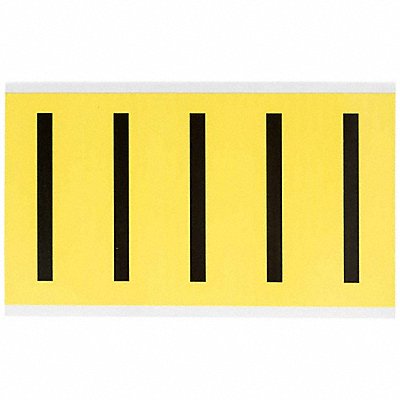 BRADY 3460I Letter Label U 5inHx1-3/4inW No Cards 1
