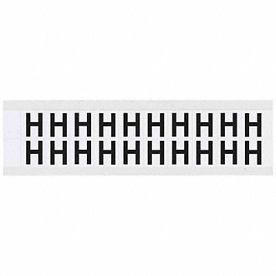 BRADY 9712H Letter Label H 3/4in.Hx21/32in.W Vinyl