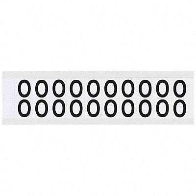 BRADY 9712O Letter Label O 3/4in.Hx21/32in.W Vinyl