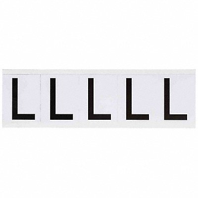 BRADY 9714L Letter Label 2-1/4 H 1-13/16 W PK5