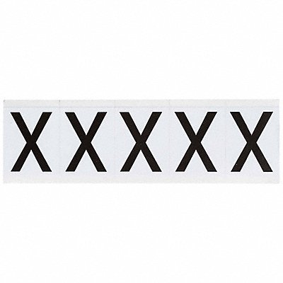 BRADY 9714X Letter Label 2-1/4 H 1-13/16 W PK5