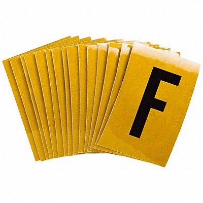 BRADY 5920F Letter Label F 1-1/2in.Hx1in.W PK25