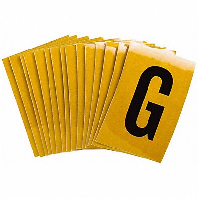 BRADY 5920G Letter Label G 1-1/2in.Hx1in.W PK25