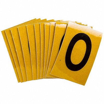 BRADY 5920O Letter Label O 1-1/2in.Hx1in.W PK25