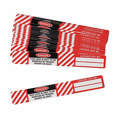 BRADY LID3 Label 3/4 in x 4 1/2 in Polyester PK25