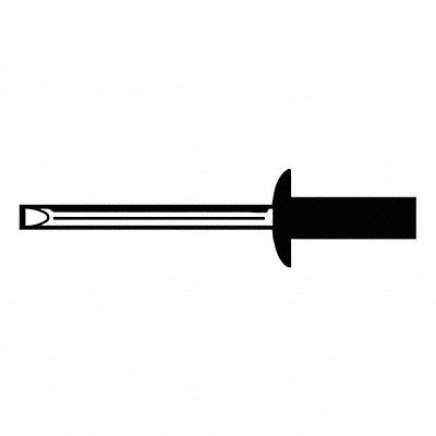 GRAINGER U336100120042 Blind Rivet 1 8/17 in L 1/8 in dia PK500