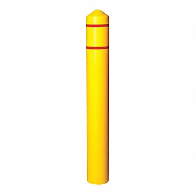GRAINGER 1735YRS Bollard Cover Yellow 5 3/10 in Dia