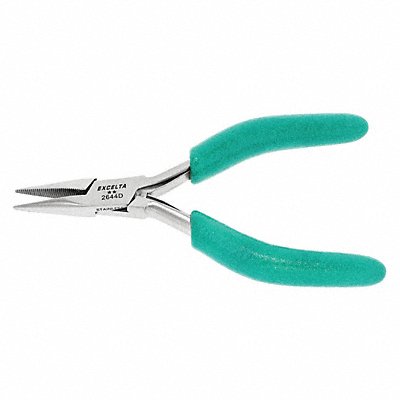 EXCELTA 2644D Chain Nose Plier 4-3/4 L Serrated