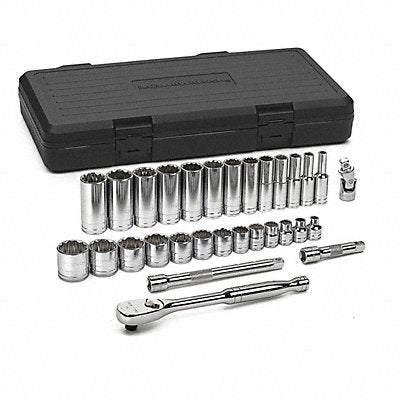 GEARWRENCH 80568 Set Socket Setd/Dp Sae 3/8Dr 12Pt