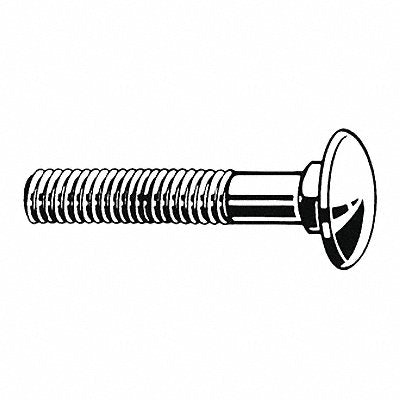 GRAINGER U083050430200 Carriage Bolt Stl Zinc Plated 2in Sqr PK50