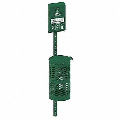 POOPY POUCH PPHKIT Pet Waste Disp. Station Green 10 gal.