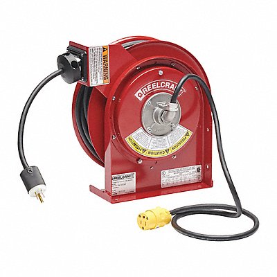 REELCRAFT L40351633RP Cord Reel 35ft 16 AWG Plug 120VAC