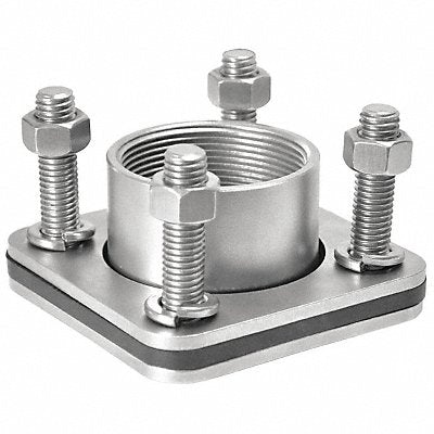 GRAINGER 32V148 Bulkhead Fitting 4in 316 Stainless Steel